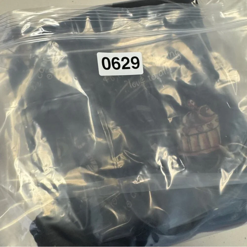 Cactus Y2K Small Celebrate Graphic Tee Black Art Print Long Sleeve Top Festival - Picture 13 of 13